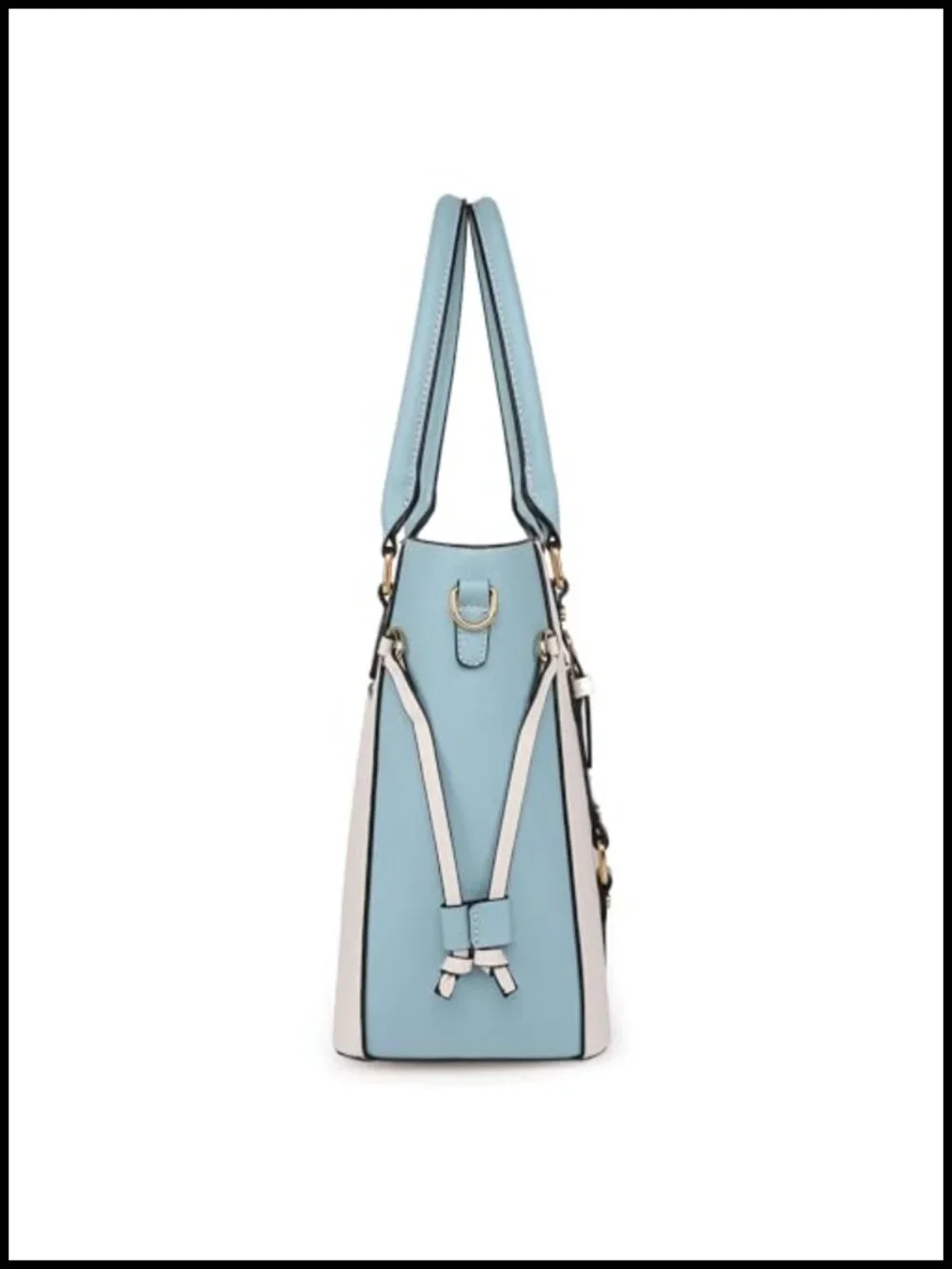 3-Piece PU Leather Tote Bag and Wallet Set Shoulder Satchel Handbags
